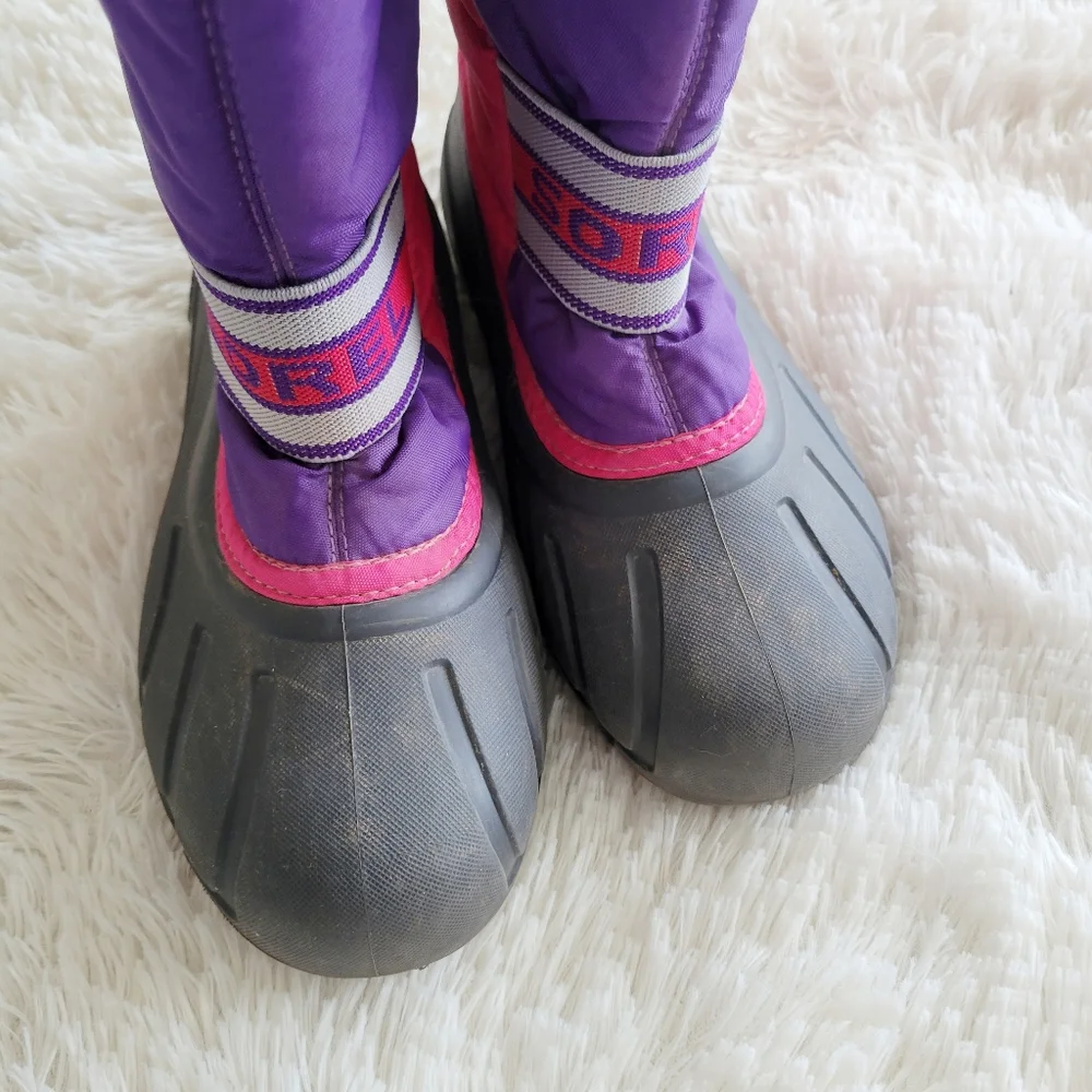 Sorel Pink and‎ Purple Insulated Waterproof Snow Boots